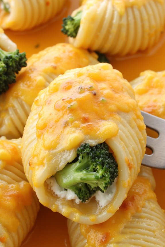 broccoli cheddar stuffed shells
