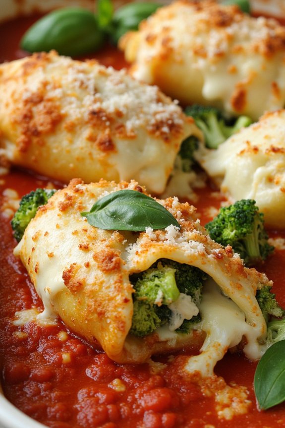broccoli cheese stuffed shells