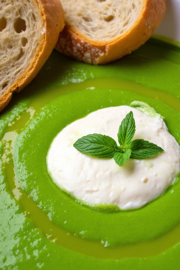 burrata pea soup recipe