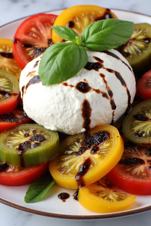 burrata tomatoes balsamic reduction