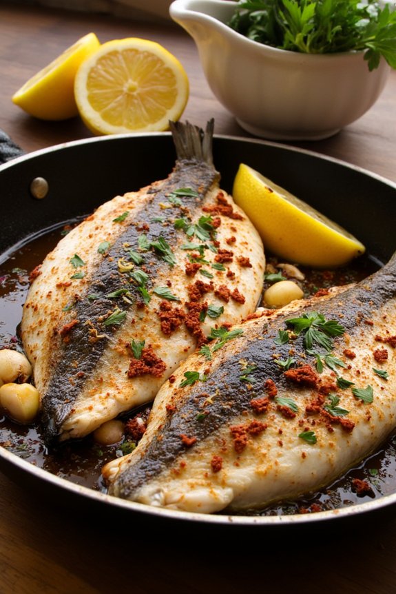 calabria inspired spicy mackerel dish