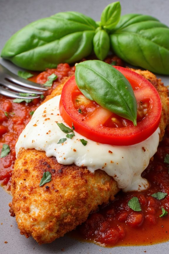 caprese inspired chicken parmesan recipe