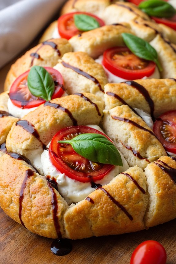 caprese pull apart bread recipe