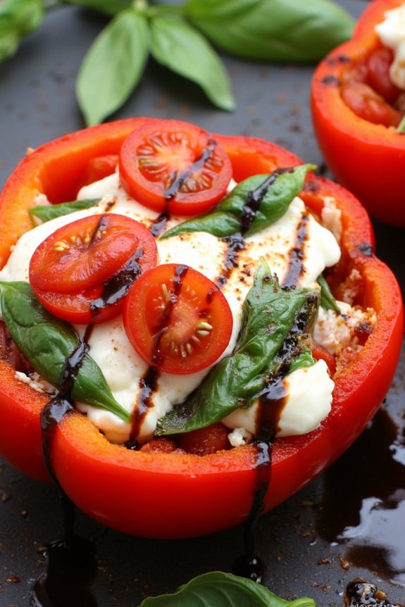 caprese stuffed pepper delight