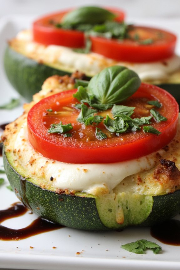 caprese zucchini boats recipe