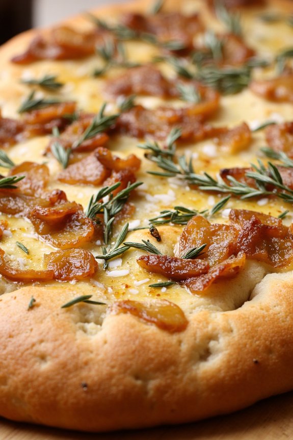 caramelized onion thyme focaccia