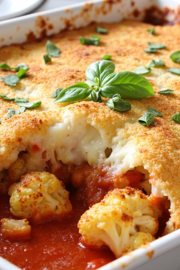 cauliflower parmesan bake recipe