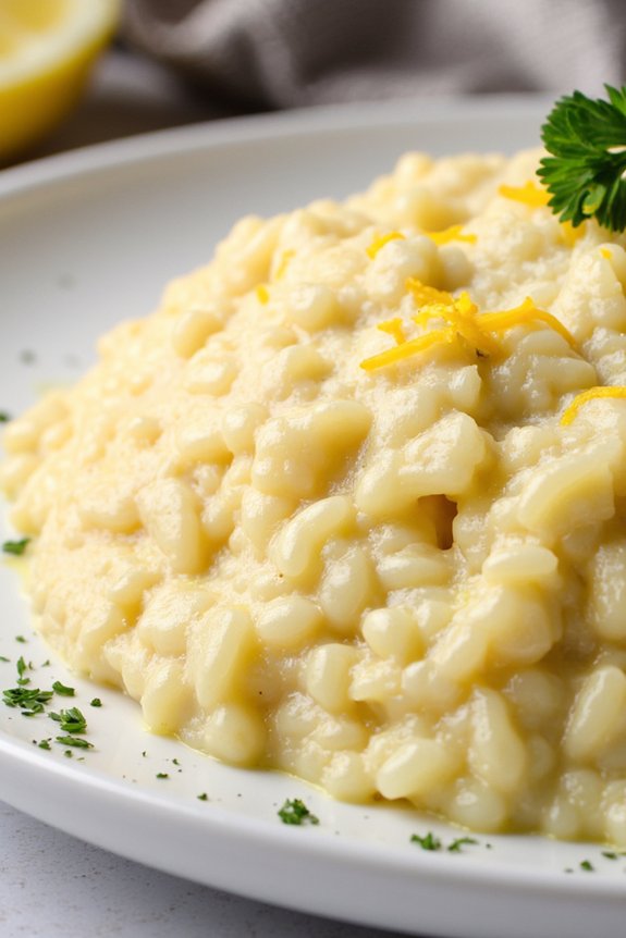 cauliflower risotto with lemon
