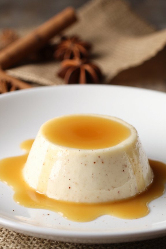 chai infused panna cotta delight