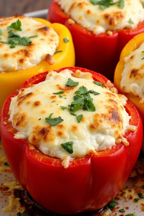 cheesy stuffed bell peppers