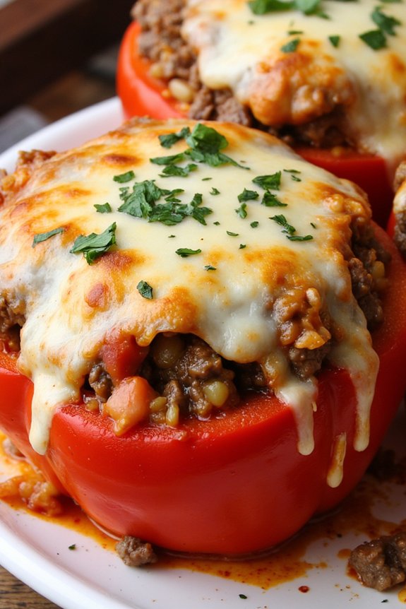 cheesy stuffed bell peppers