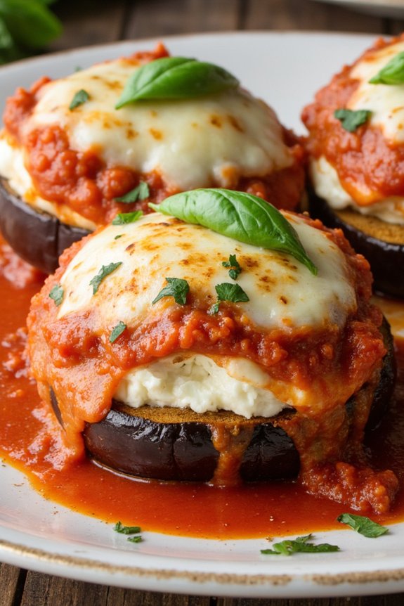 cheesy stuffed eggplant delight