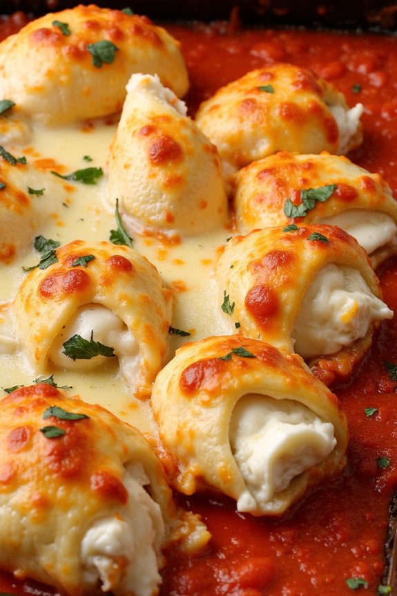 cheesy stuffed pasta shells
