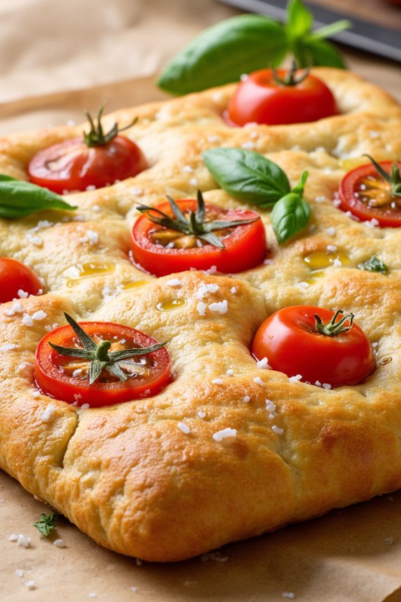 cherry tomato basil focaccia