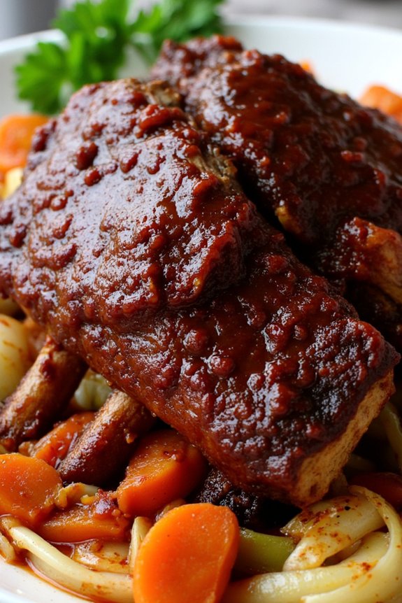 chianti braised tender pork ribs