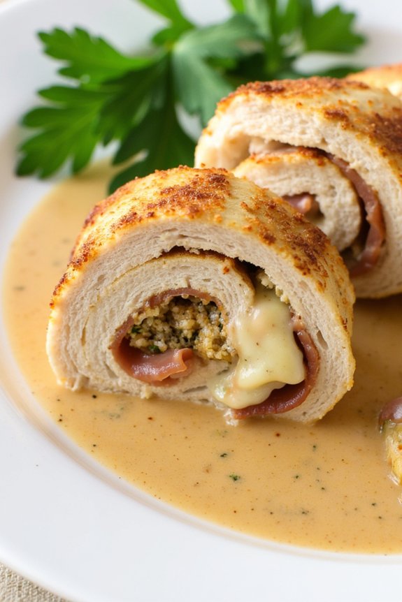 chicken braciole creamy sauce