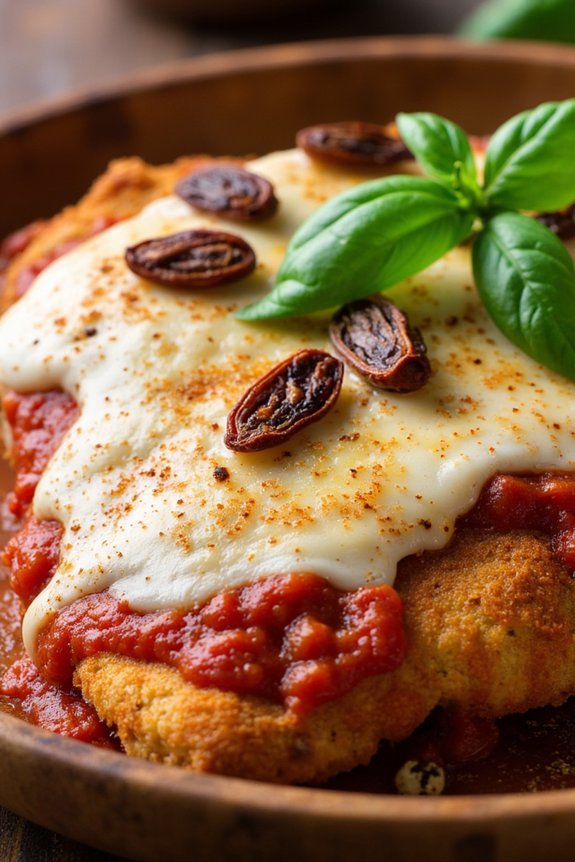 chicken parmesan with pesto