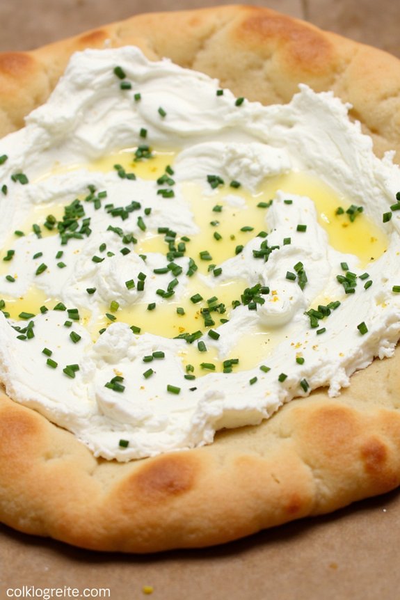 chive ricotta flatbread recipe