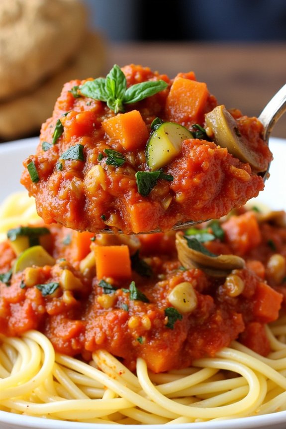chunky vegetable marinara sauce