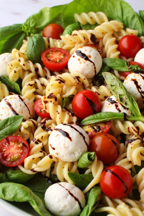 classic caprese pasta salad