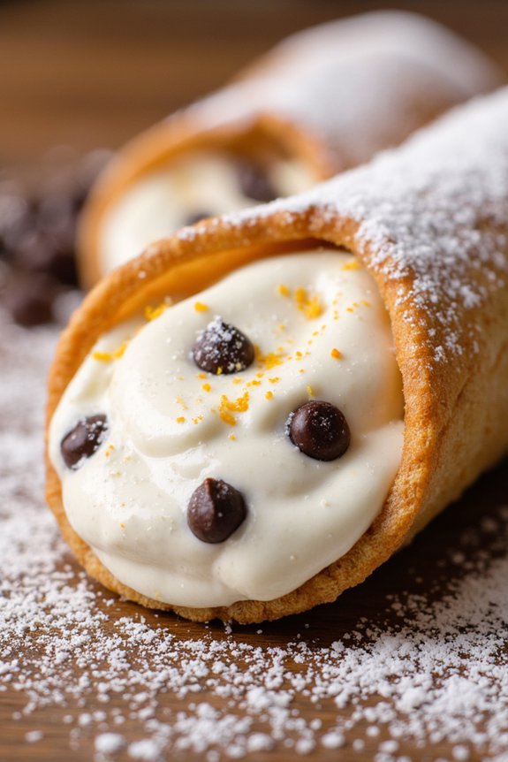 classic italian ricotta cannoli
