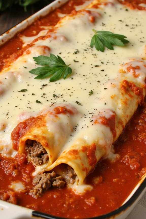 classic meat filled manicotti recipe