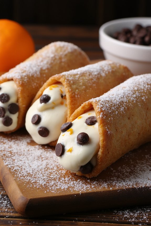 classic ricotta filled cannoli