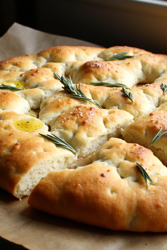 classic rosemary sea salt focaccia