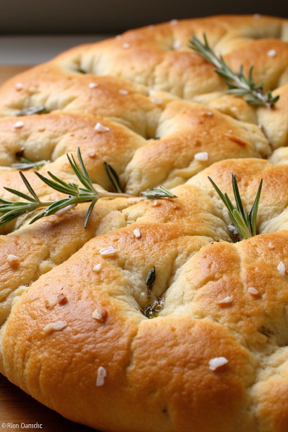 classic rosemary sea salt focaccia