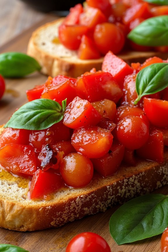 classic tomato basil bruschetta