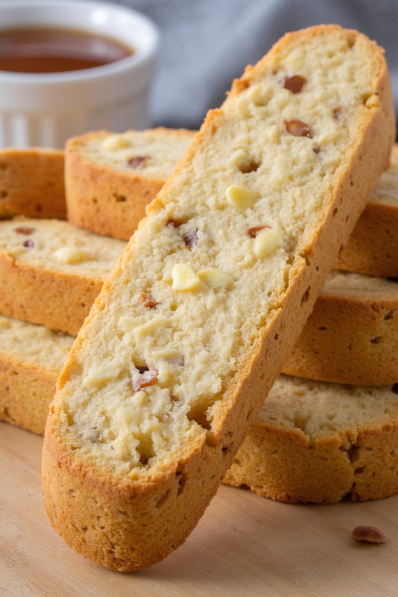 coconut macadamia nut biscotti
