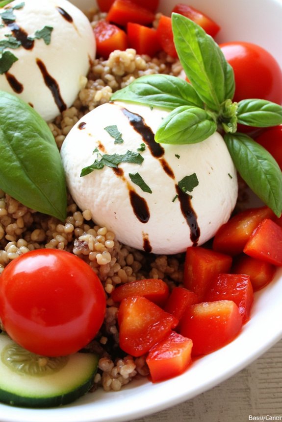 colorful italian veggie bowl
