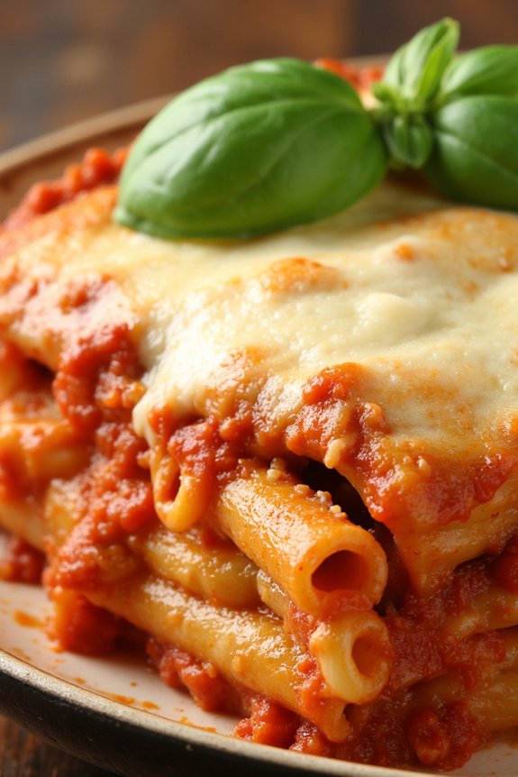 comforting baked ziti dish