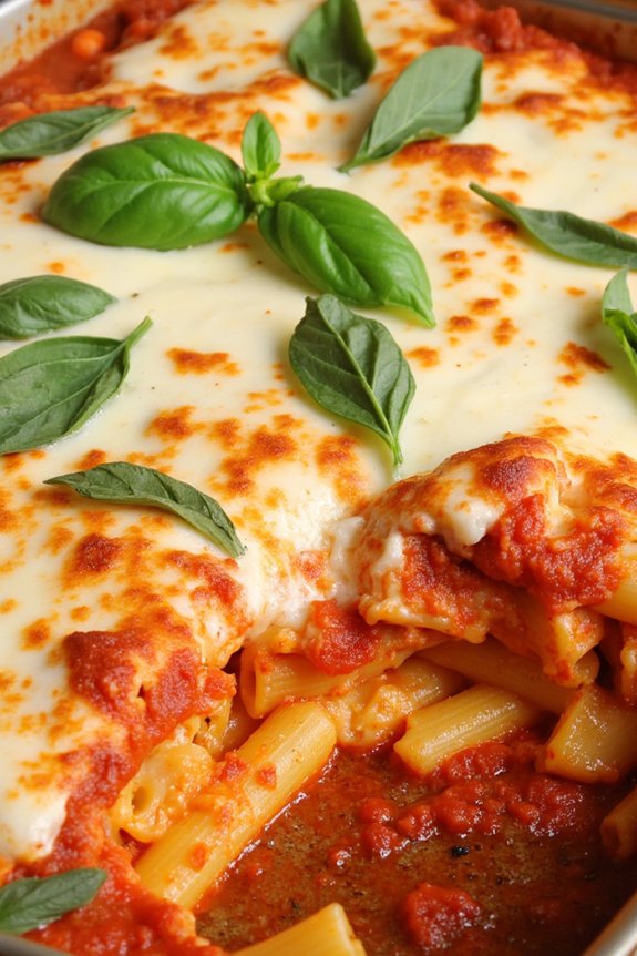 comforting baked ziti dish