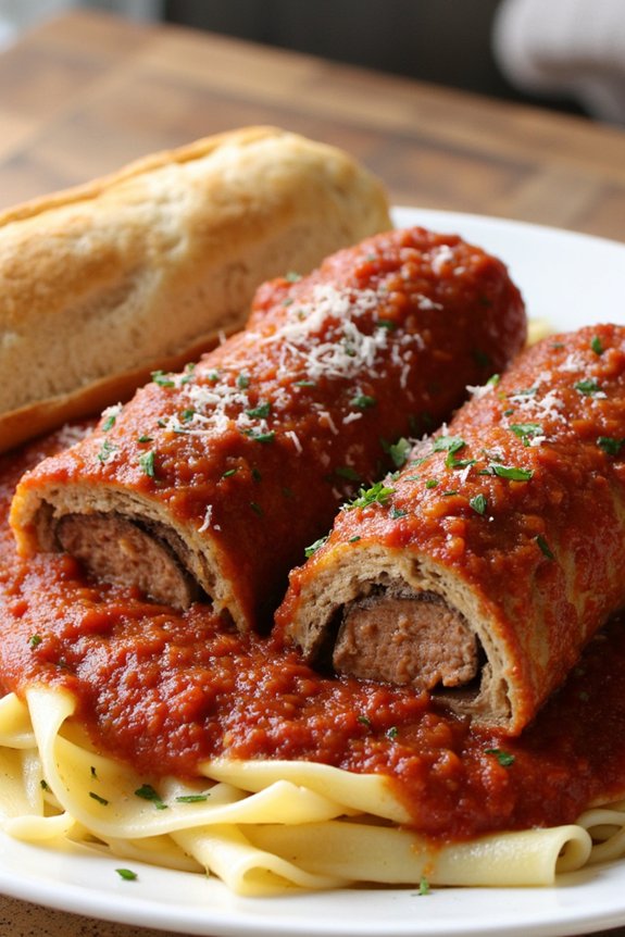 comforting italian beef rolls