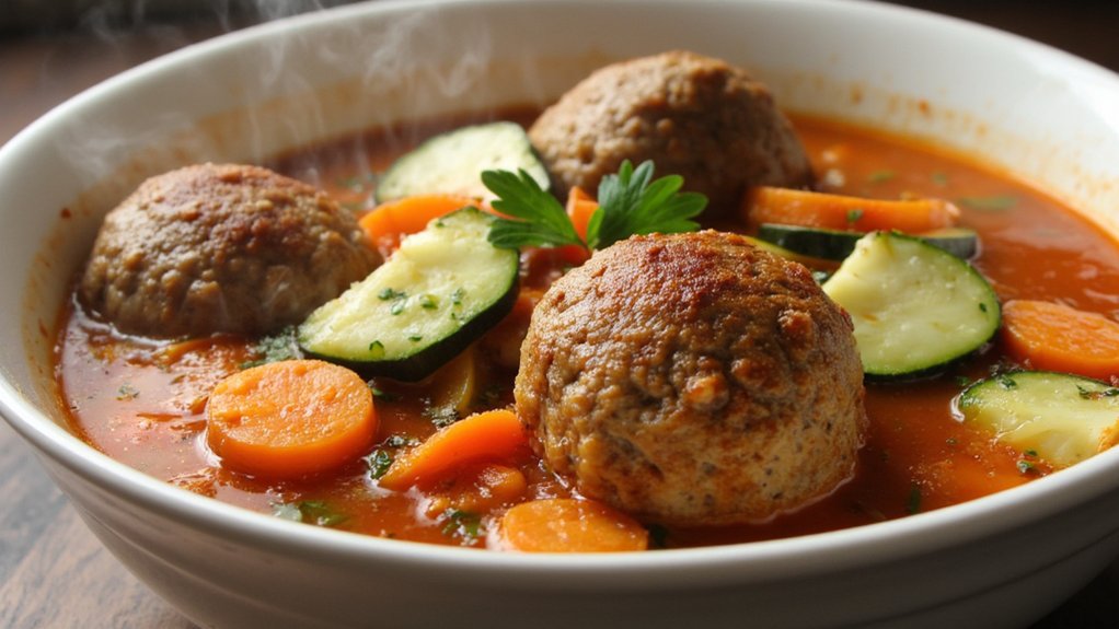 comforting italian meatball soups