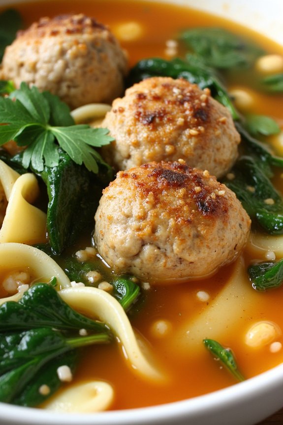 comforting meatball soup recipe
