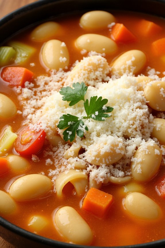 comforting pasta and beans