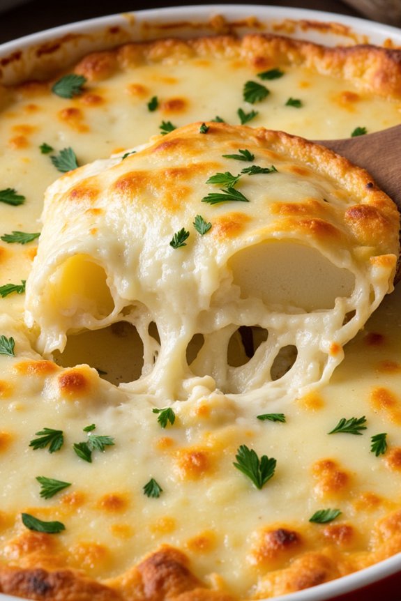 comforting potato mozzarella casserole