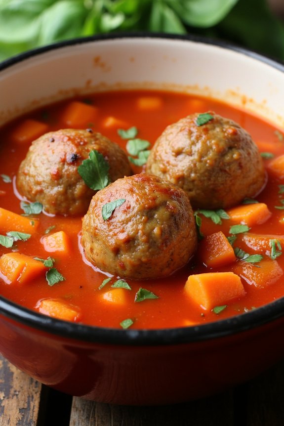 comforting rustic tomato soup