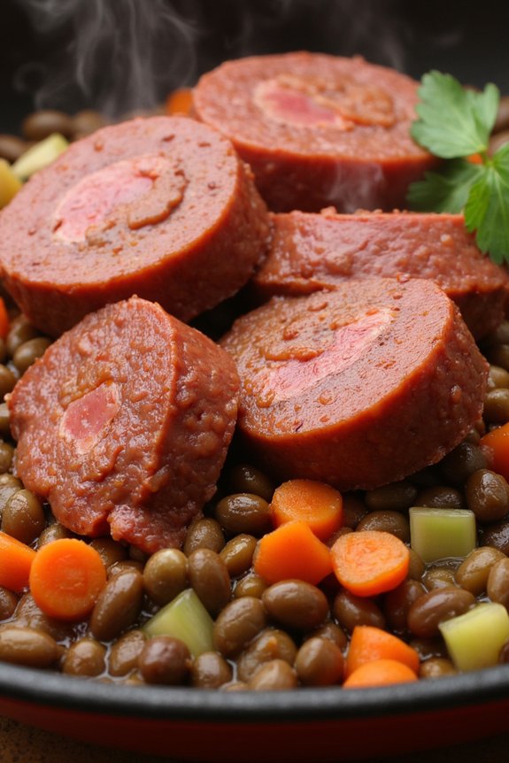 cotechino sausage with lentils