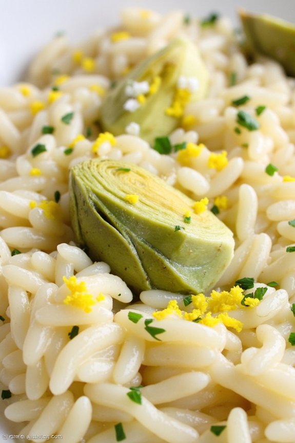 creamy artichoke lemon risotto