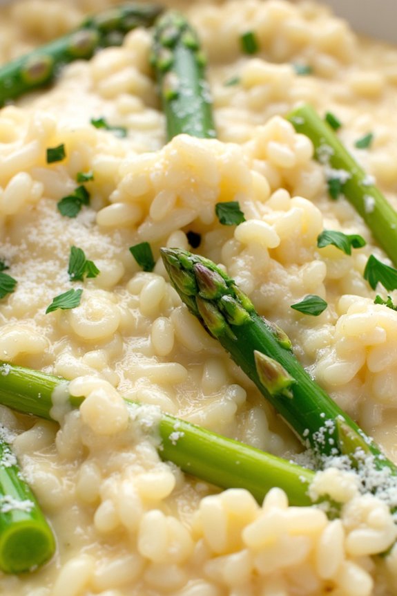 creamy asparagus risotto recipe