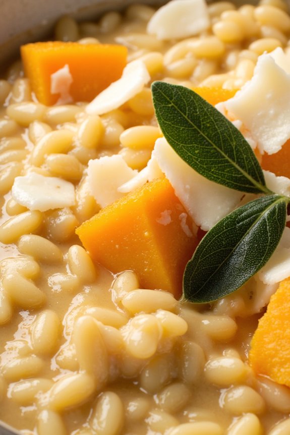 creamy butternut squash risotto