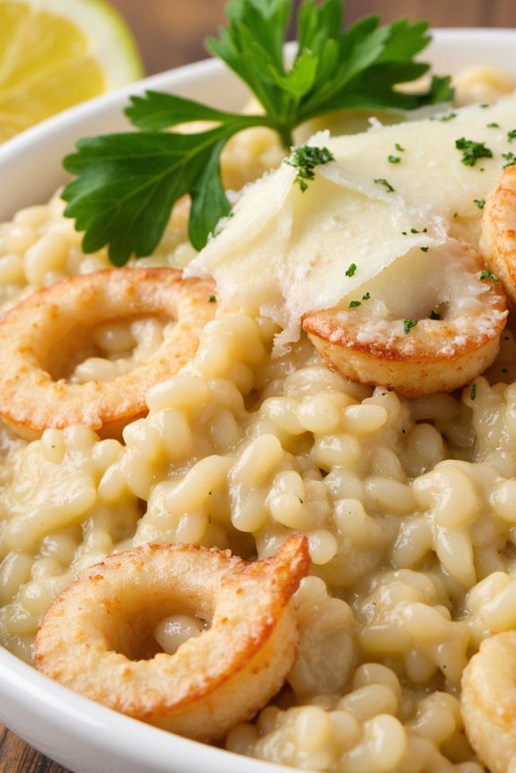 creamy calamari risotto perfection