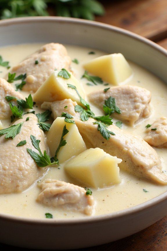 creamy chicken artichoke stew
