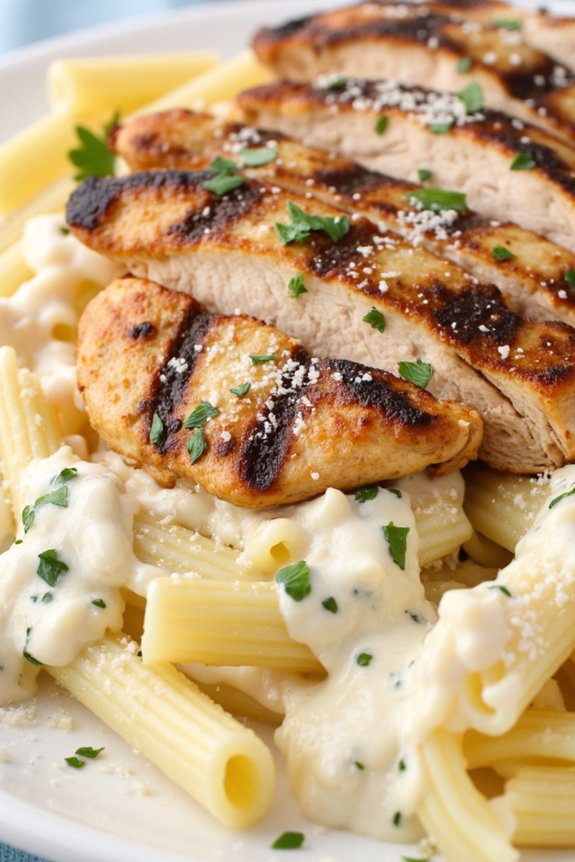 creamy chicken pasta dish