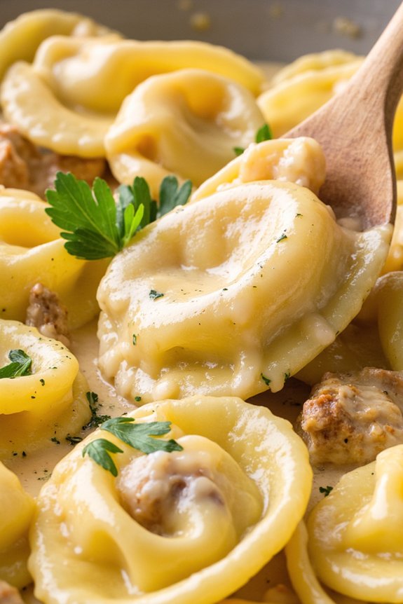 creamy chicken tortellini delight
