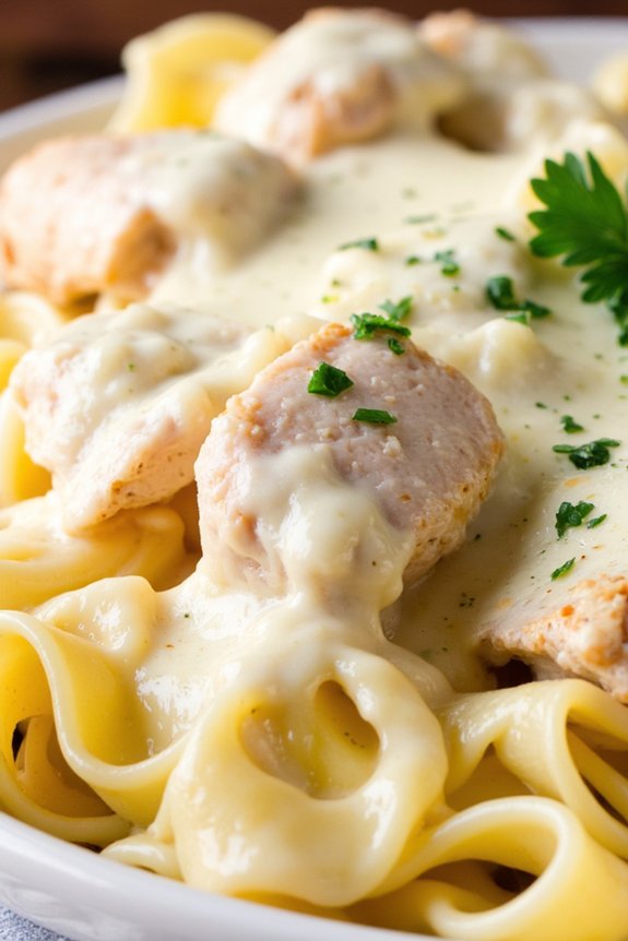 creamy four cheese alfredo
