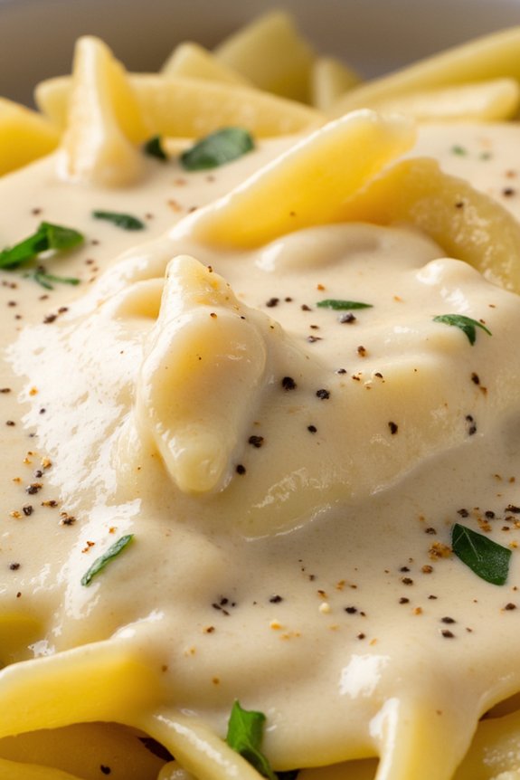 creamy garlic parmesan sauce